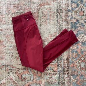 Red Lululemon Leggings